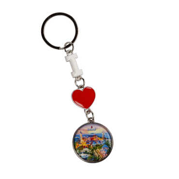 Istanbul Themed I Love Keychain - 2