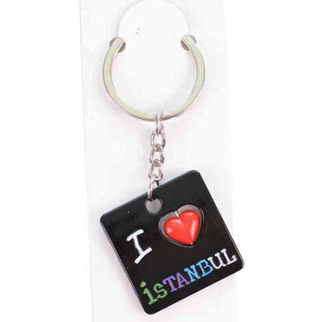 Istanbul Themed Metal Keychain - 2