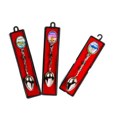 İstanbul Themed Myros Metal Tea Souvenir Spoon 25x130 mm - 2