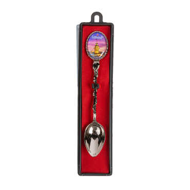 İstanbul Themed Myros Metal Tea Souvenir Spoon 25x130 mm - 3