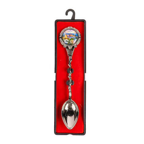 İstanbul Themed Myros Metal Tea Souvenir Spoon 25x130 mm - 5