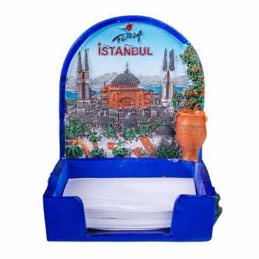 Istanbul Themed Polyester Note Holder - 1