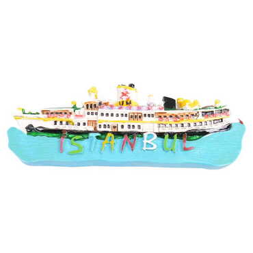 Myros - Istanbul Themed Polyester Ship Fridge Magnet