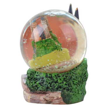 Istanbul Themed Polyester Snow Globe 45 mm - Thumbnail