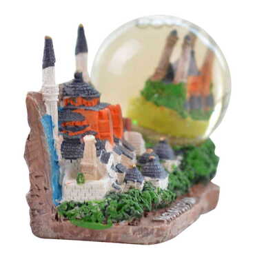 Istanbul Themed Polyester Snow Globe 45 mm - Thumbnail