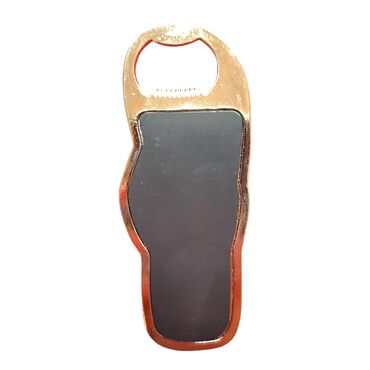 Istanbul Themed Slipper Shaped Metal Magnetic Bottle Opener 110x45 mm - Thumbnail