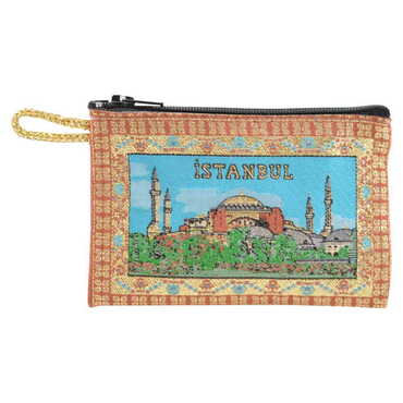 Myros - Istanbul Themed Turkish Woven Photo Printed Wallet 75x110 mm