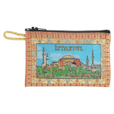 Istanbul Themed Turkish Woven Photo Printed Wallet 75x110 mm