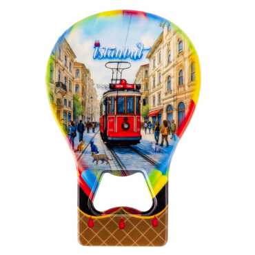 Istanbul Themed Uv Balloon Shaped Bottle Opener - 4