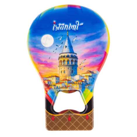 Istanbul Themed Uv Balloon Shaped Bottle Opener - 15