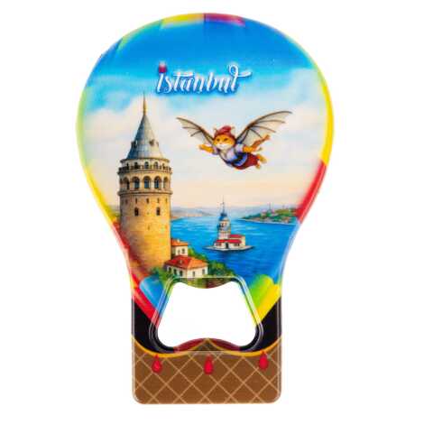 Istanbul Themed Uv Balloon Shaped Bottle Opener - 17