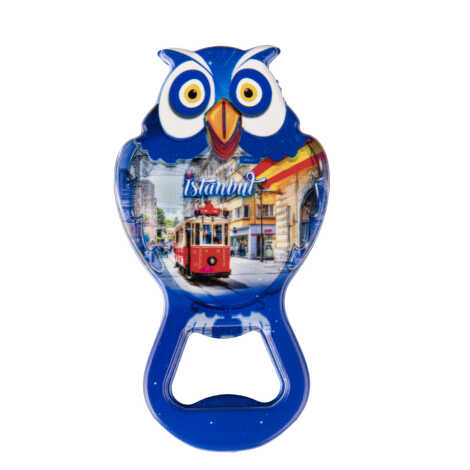 Istanbul Themed Uv Printed Owl Bottle Opener - 9