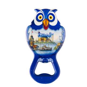 Istanbul Themed Uv Printed Owl Bottle Opener - 14