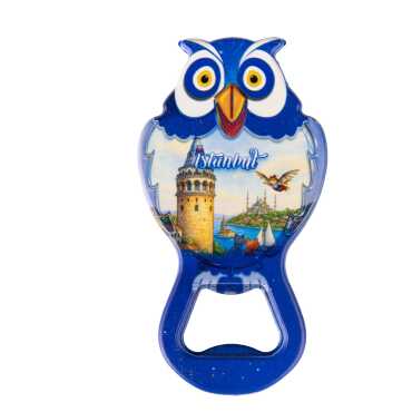 Istanbul Themed Uv Printed Owl Bottle Opener - 15