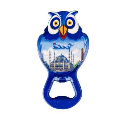Istanbul Themed Uv Printed Owl Bottle Opener - 16