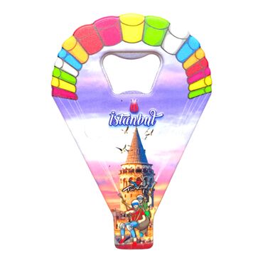 Myros - Istanbul Themed Uv Printed Parachute Bottle Opener