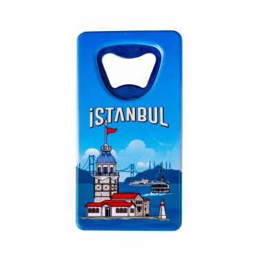 Istanbul Themed Uv Printed Rectangle Bottle Opener - 20