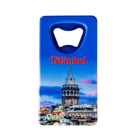 Istanbul Themed Uv Printed Rectangle Bottle Opener - 19