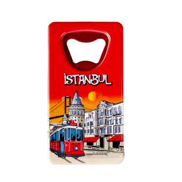 Istanbul Themed Uv Printed Rectangle Bottle Opener - 2