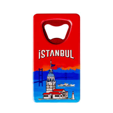 Istanbul Themed Uv Printed Rectangle Bottle Opener - 3