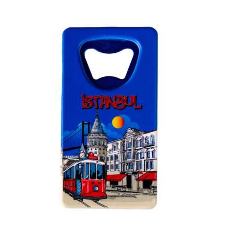 Istanbul Themed Uv Printed Rectangle Bottle Opener - 4