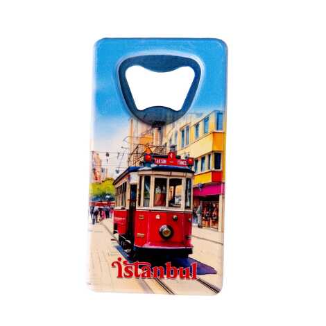 Istanbul Themed Uv Printed Rectangle Bottle Opener - 5