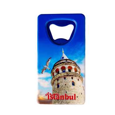 Istanbul Themed Uv Printed Rectangle Bottle Opener - 8