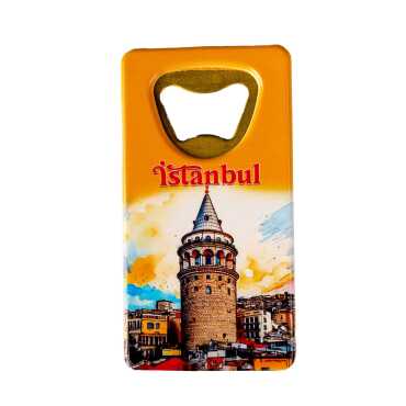 Istanbul Themed Uv Printed Rectangle Bottle Opener - 11