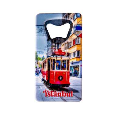 Istanbul Themed Uv Printed Rectangle Bottle Opener - 13
