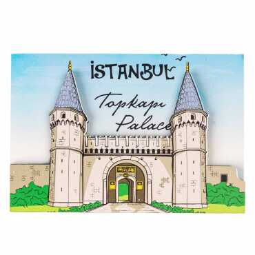 Istanbul Themed Wooden Customised 2D Souvenir Fridge Magnet - 5