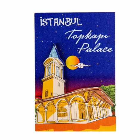 Istanbul Themed Wooden Customised 2D Souvenir Fridge Magnet - 13