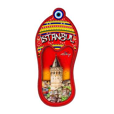 Istanbul Themed Wooden Customised 2D Souvenir Fridge Magnet - 48