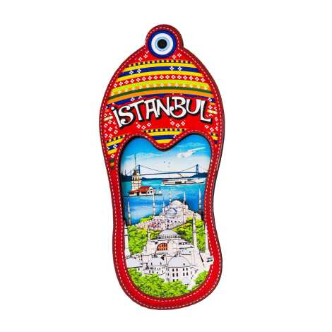 Istanbul Themed Wooden Customised 2D Souvenir Fridge Magnet - 50