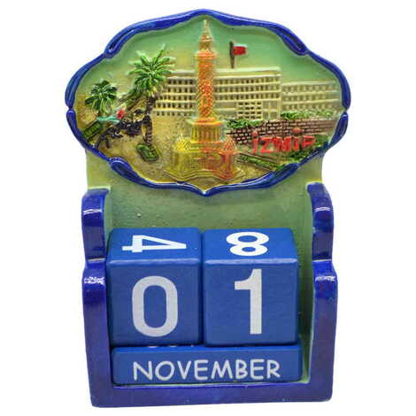 İzmir Region Polyester Blue Calendar