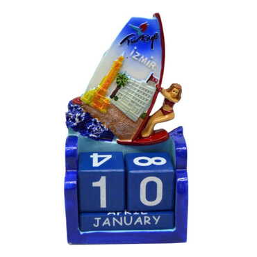 Myros - İzmir Region Polyester Blue Surf Calendar