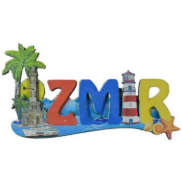 Toptan İzmir Temalı 3D Resimli Ahşap Magnet - 4