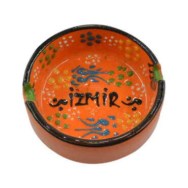 Izmir Themed Turkish Ceramic B Serie Ashtray Small Size - 2