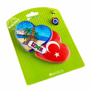 İzmir Temalı Kartonetli Uv Polyester Magnet - 7