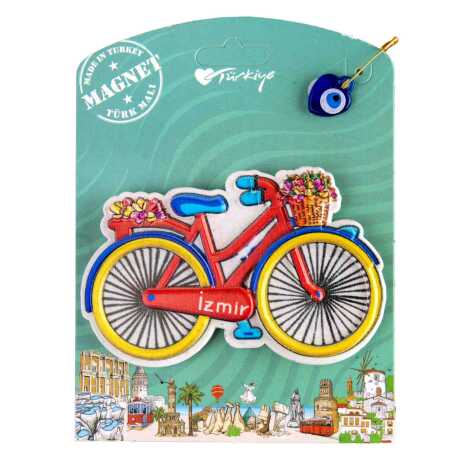 İzmir Temalı Kartonetli Uv Polyester Magnet - 5