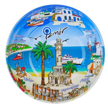 İzmir Themed Metal Bowl 115 mm - Standart - 2