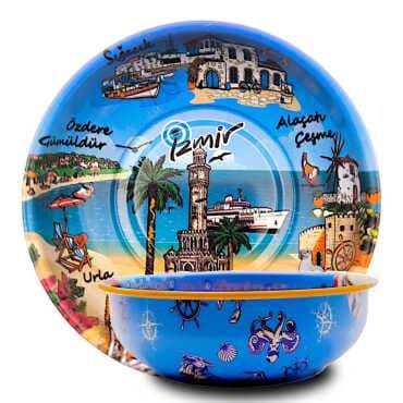 İzmir Themed Metal Bowl 95mm