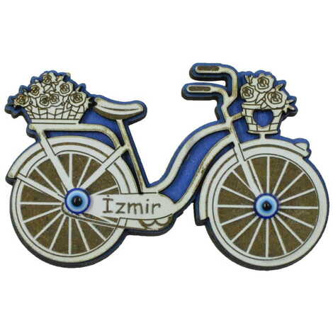 Toptan İzmir Temalı Myros Ahşap Magnet - 15
