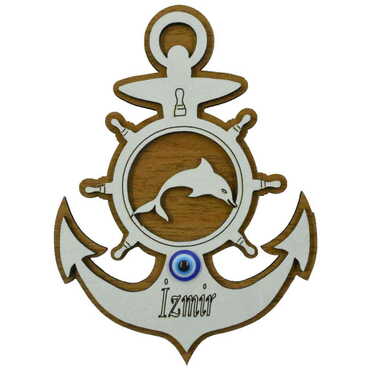 Myros - İzmir Temalı Myros Ahşap Magnet