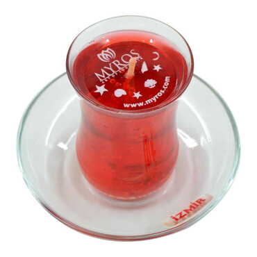 Myros - Izmir Themed Glass Transparent Gel Candle