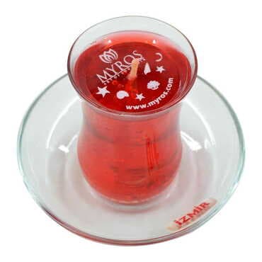 Izmir Themed Glass Transparent Gel Candle