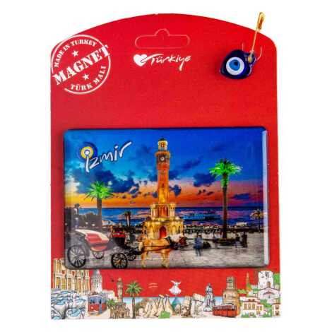 İzmir Temalı Myros Kartonetli Magnet - 1