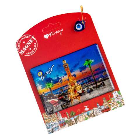 İzmir Temalı Myros Kartonetli Magnet - 6