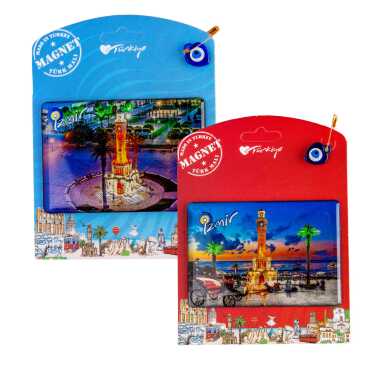 İzmir Temalı Myros Kartonetli Magnet - 2