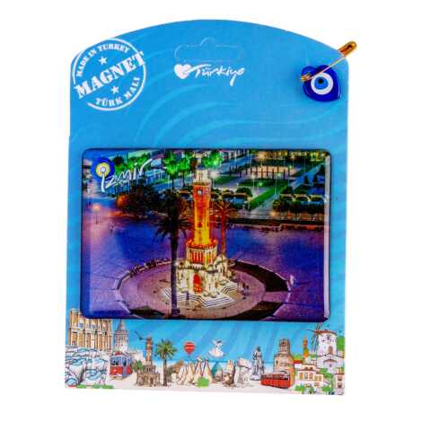 İzmir Temalı Myros Kartonetli Magnet - 3