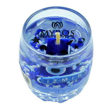 Izmir Themed Glass Transparent Gel Candle - 5
